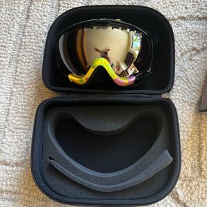 Drop Espi Havoc Gold flash mirror lens snowboard ski goggles with case and box